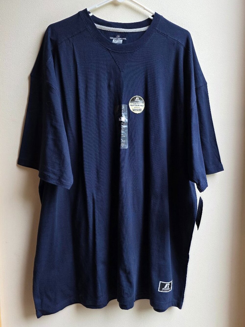 NWT Russell Athletic Navy Blue Crew Neck T-Shirt Size XXL